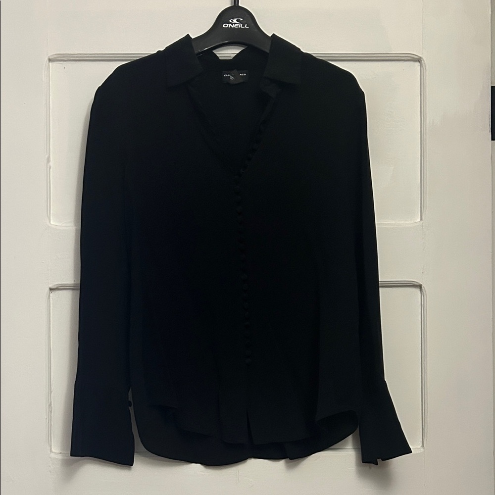 Club Monaco Black Women's silk blouse
